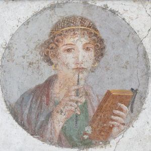 pompeiian woman-writer