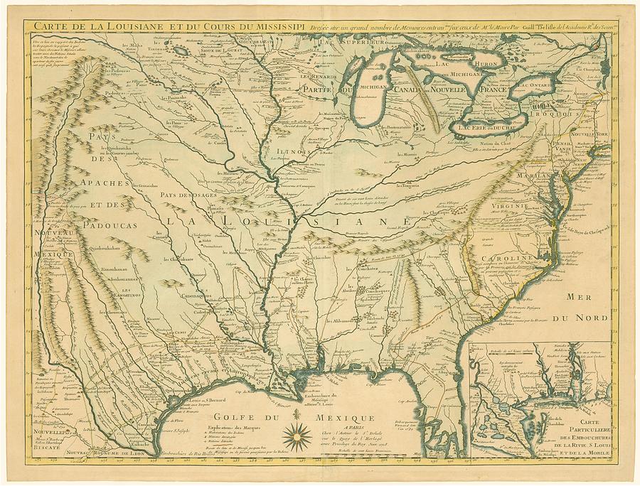 antique-maps-old-cartographic-maps-antique-map-of-louisiana-course-of-mississippi-1718-studio-grafiikka